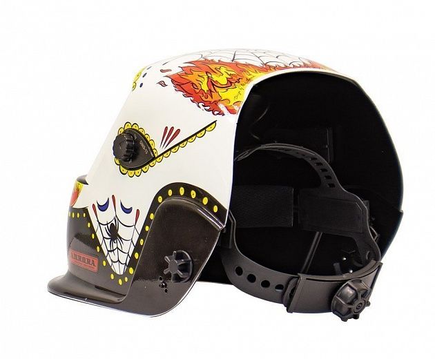 Маска сварочная Хамелеон Aurora A-777 Skeleton Fire 5